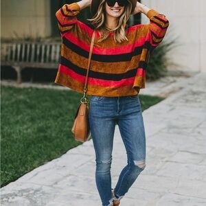 Free People Stripe Sweater